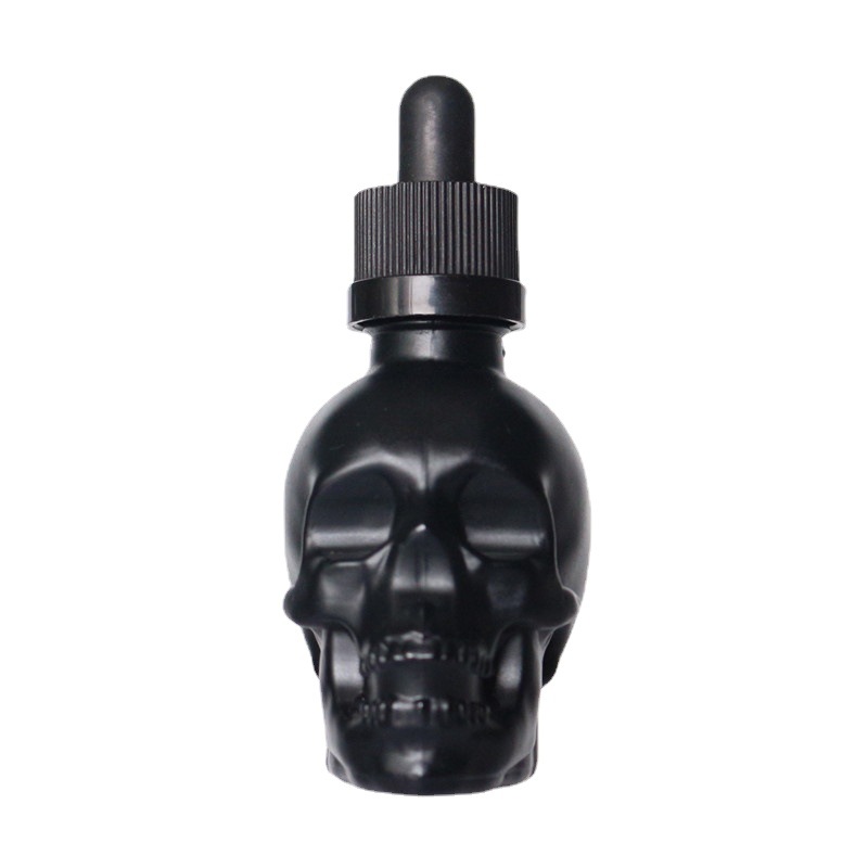 Bitters Bottle Set - زجاجة قطارة زجاجية على شكل جمجمة