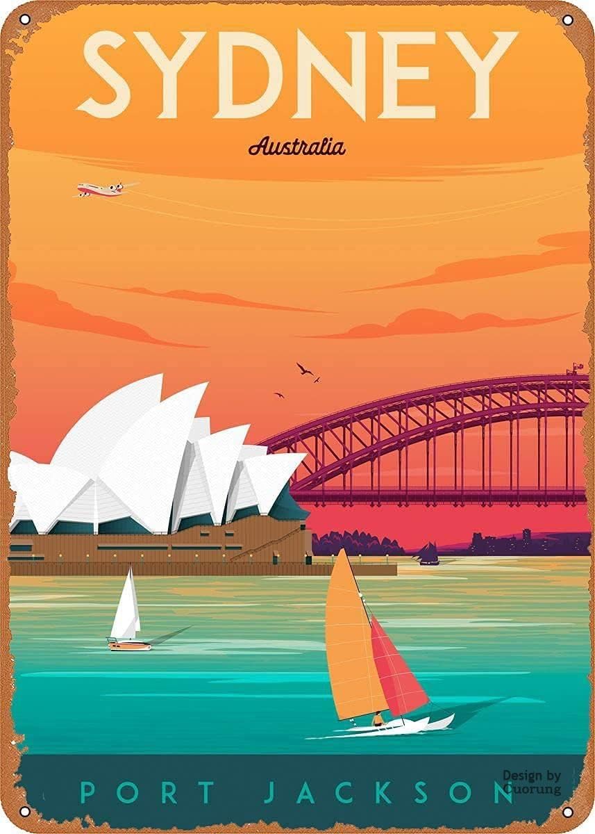 Home Bar Sydney - ديكور غرفة الاسترخاء للرجال، لوحة معدنية