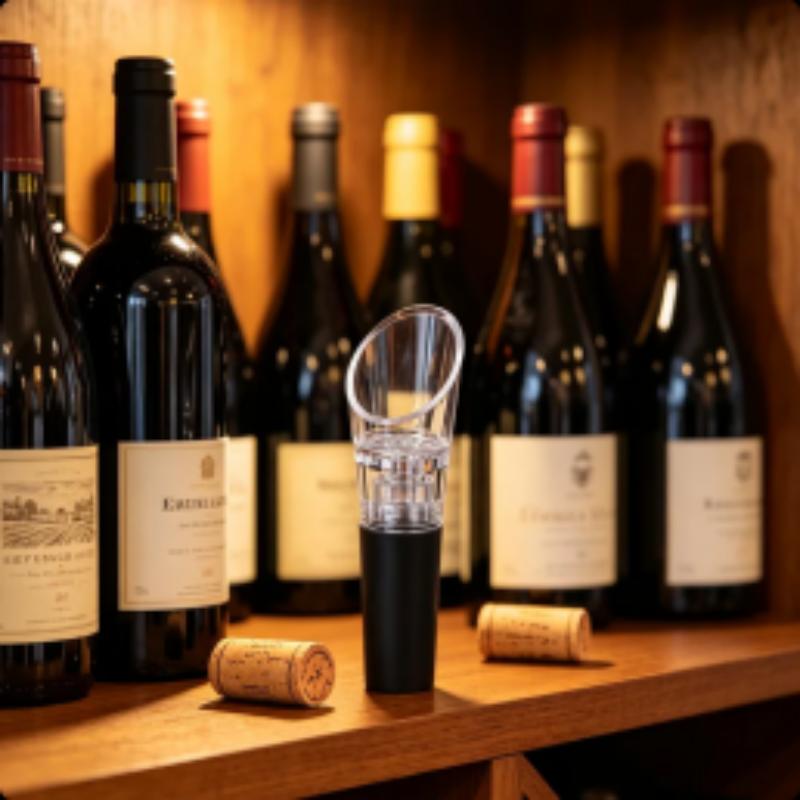 Wine Preservation Pump - مُرشح هواء للنبيذ مع سدادة تفريغ