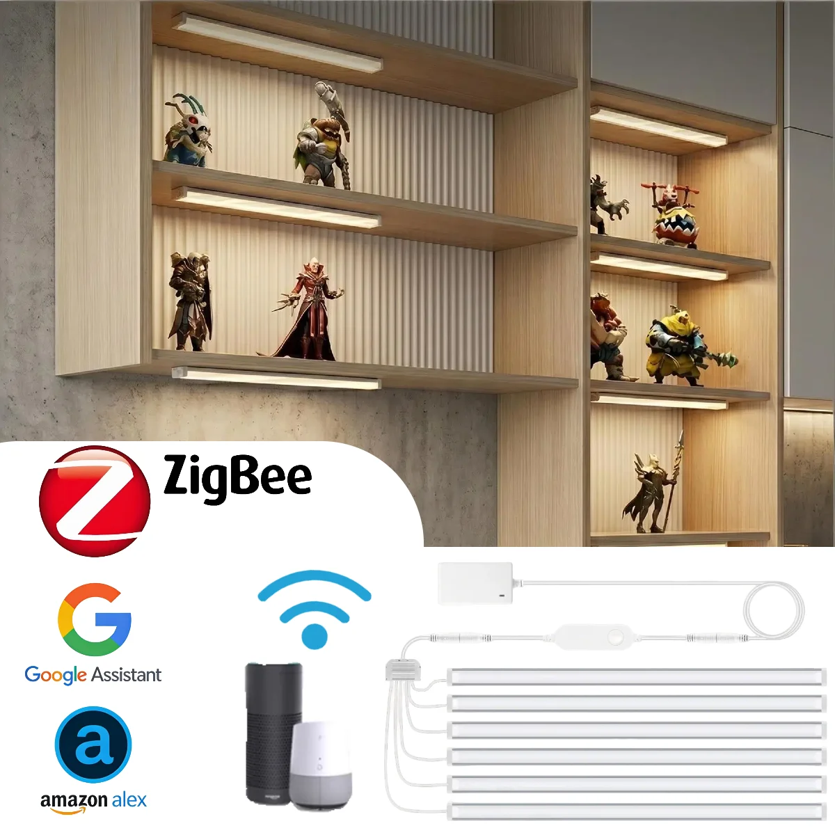 Home Bar And Cabinet - أضواء ذكية تحت الخزائن بتقنية Zigbee،