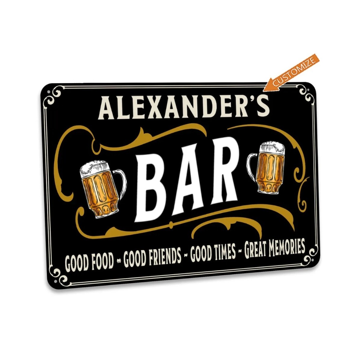 Home Bar Signs - لافتة بار مخصصة، ديكور منزلي للبار،