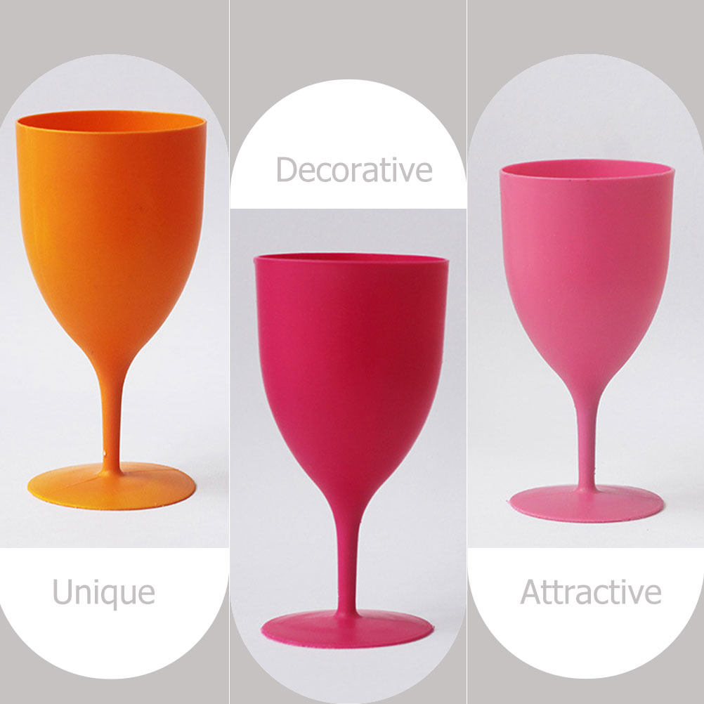 مجموعة من 6 أكواب نبيذ بلاستيك - مراجعة Home Bar Set وسعره