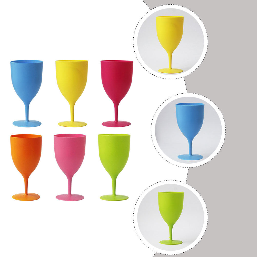 مجموعة من 6 أكواب نبيذ بلاستيك - مراجعة Home Bar Set وسعره