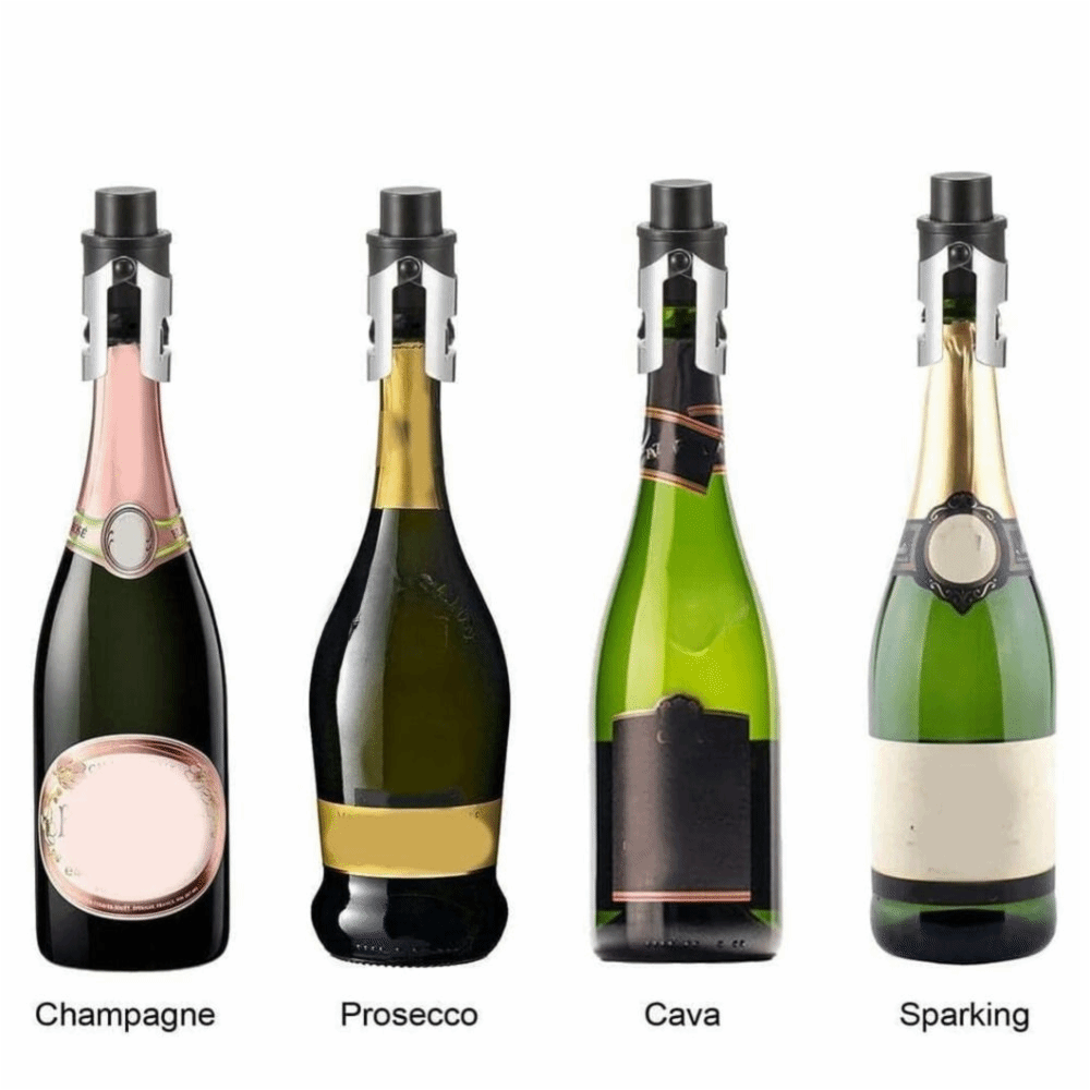 قطعتان من سدادات الشمبانيا الم - مراجعة Wine Preservation Pump وسعره