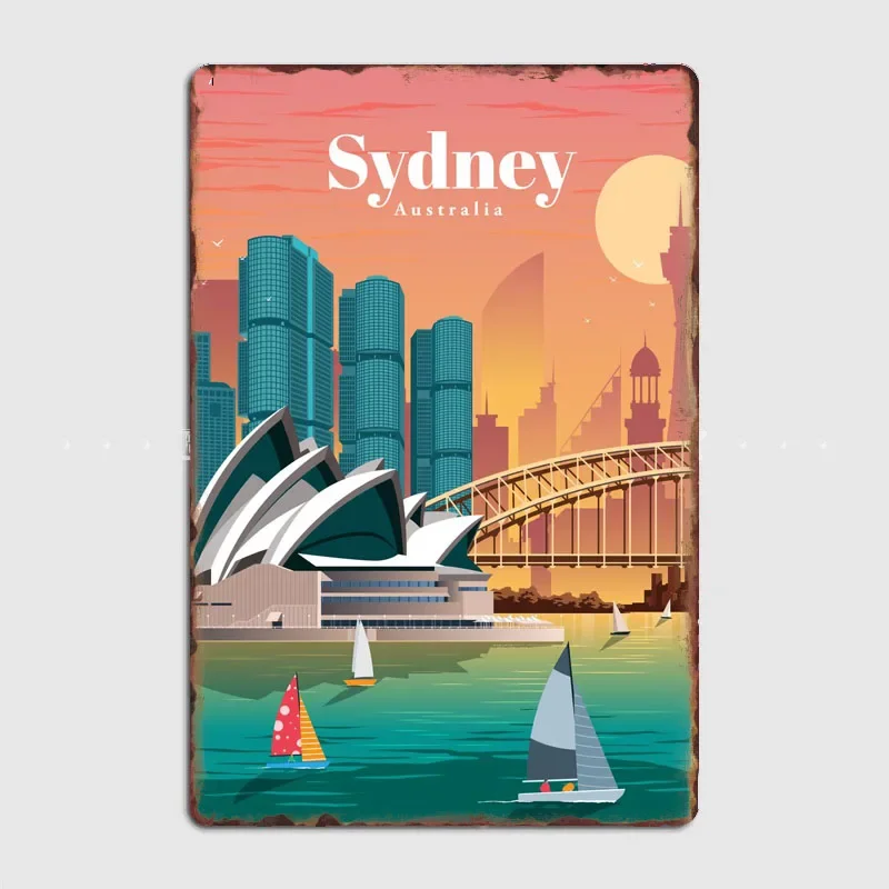 لافتة معدنية بتصميم ملصق عتيق  - مراجعة Home Bar Sydney وسعره