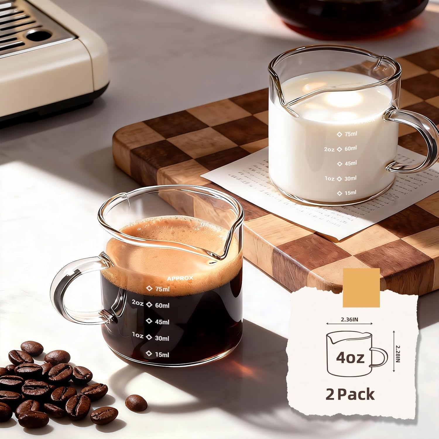 1/2 قطعة كوب قياس شفاف بسعة 4  - مراجعة Home Bar Set وسعره