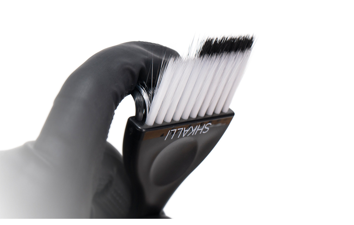 فرش تلوين الشعر، أطباق صبغة ال - مراجعة Home Barbershop وسعره