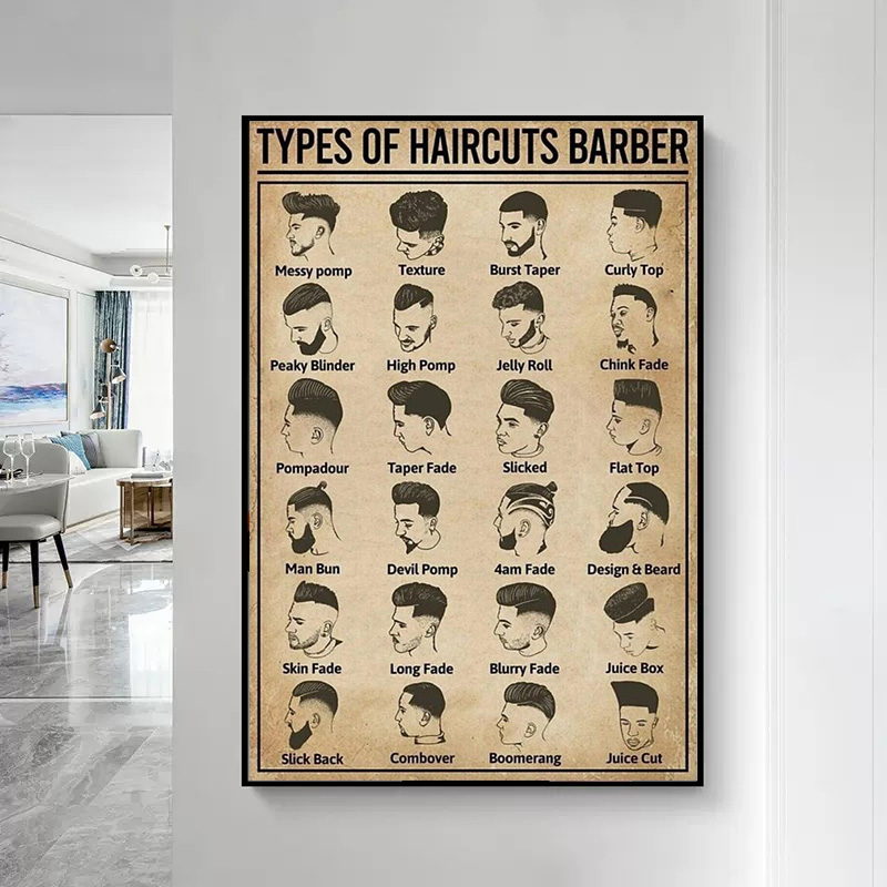ملصق حلاق بدون إطار، بتصميمات  - مراجعة Home Barbershop وسعره