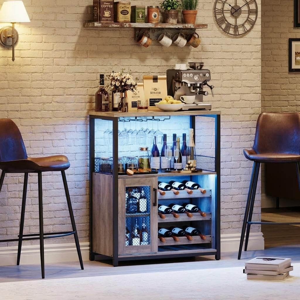 خزانة بار للنبيذ بثلاث طبقات م - مراجعة Home Bar And Cabinet وسعره