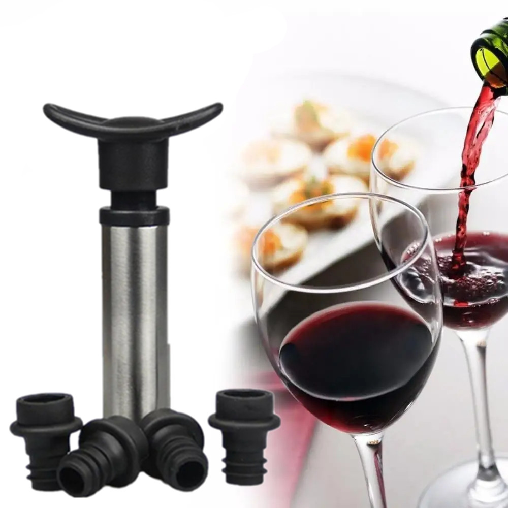سدادة نبيذ مع مضخة نبيذ مفرغة  - مراجعة Wine Preservation Pump وسعره