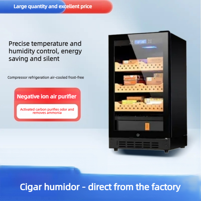 خزانة حفظ السيجار بسعة 150-300 - مراجعة Home Bar And Cabinet وسعره
